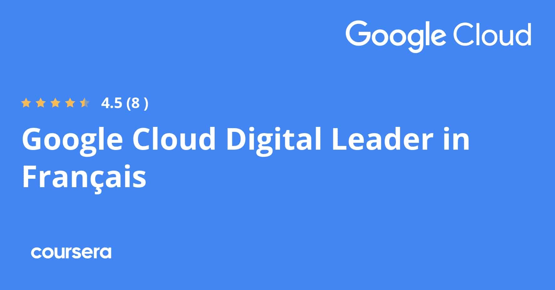 Google Cloud התמחות מקצועית מוסמכת Digital Leader בפרנסית