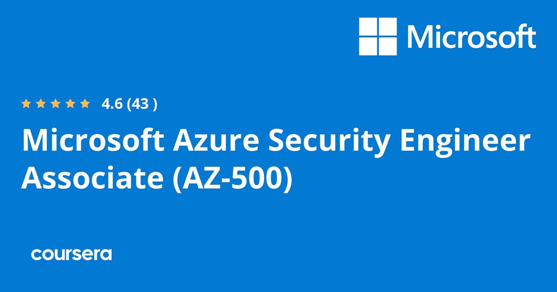 Microsoft Azure Security Engineer Associate (AZ-500) תעודה מקצועית מוסמכת