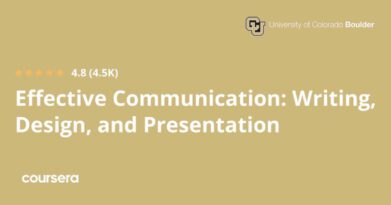 אEffective Communication: Writing, Design, and Presentation התמחות מקצועית מוסמכת, offered by Google.