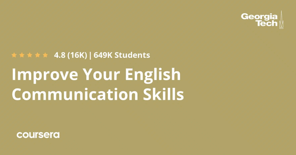 קורס אונליין – תעודה מקצועית מוסמכת בImprove Your English Communication Skills של Google