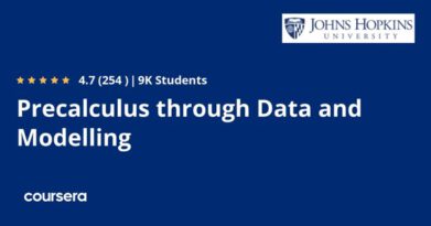 ההתמחות המקצועית מוסמכת ב-Precalculus through Data and Modelling