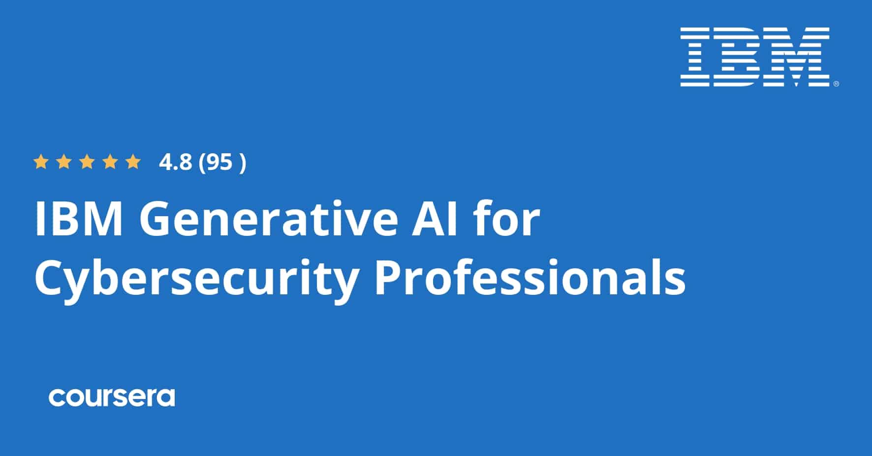 ההתמחות המקצועית מוסמכת של IBM Generative AI for Cybersecurity Professionals