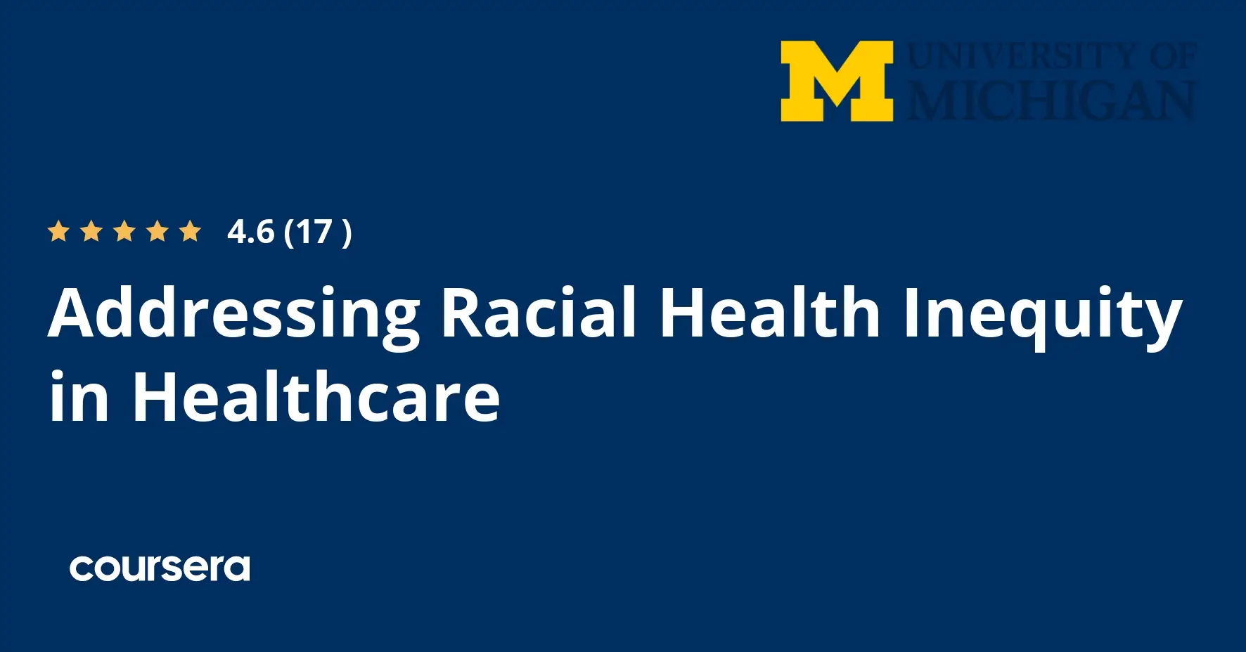 ההתמחות מקצועית מוסמכת Addressing Racial Health Inequity in Healthcare - Google