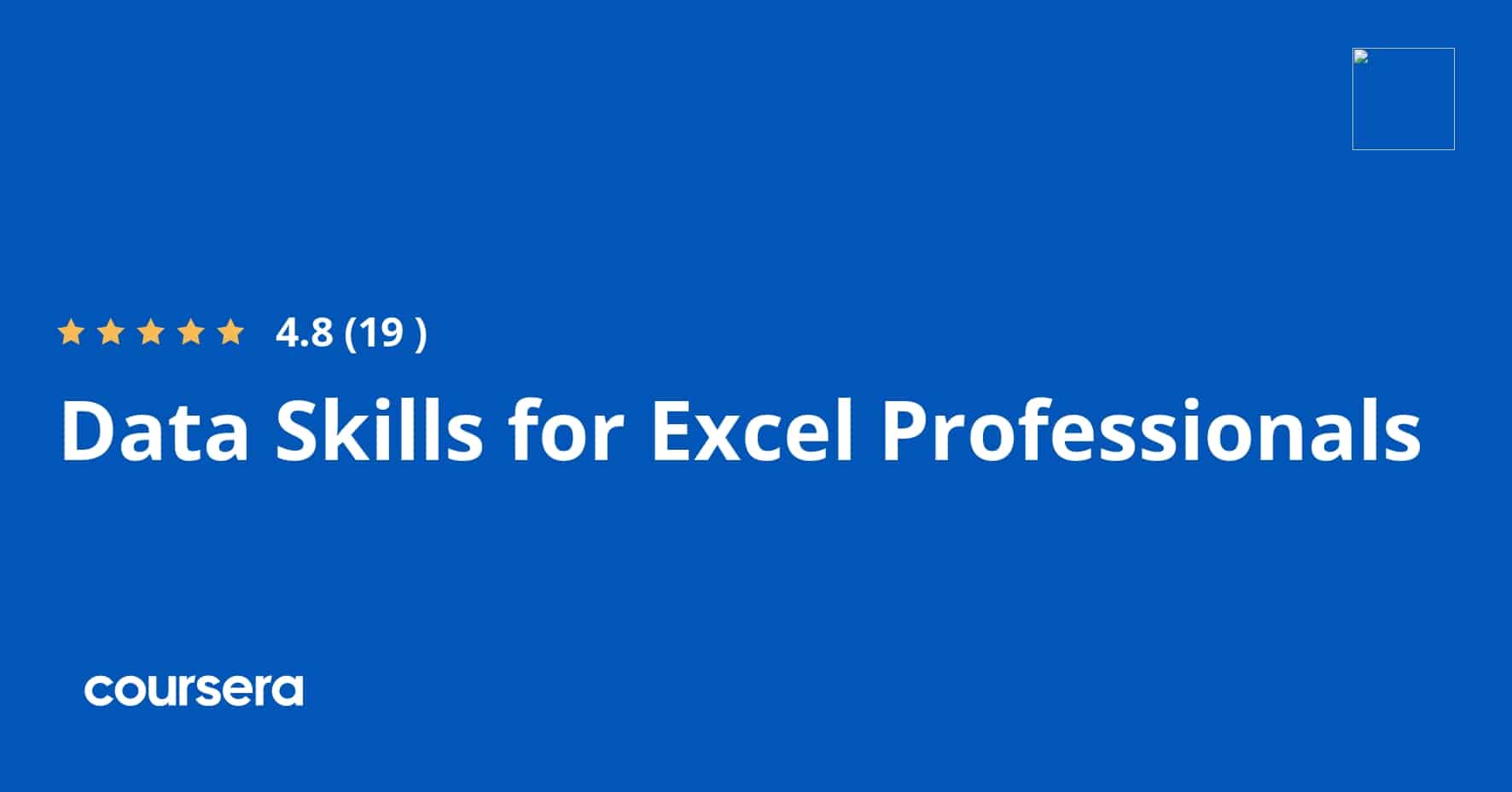 ההתמחות מקצועית מוסמכת ב-Data Skills for Excel Professionals