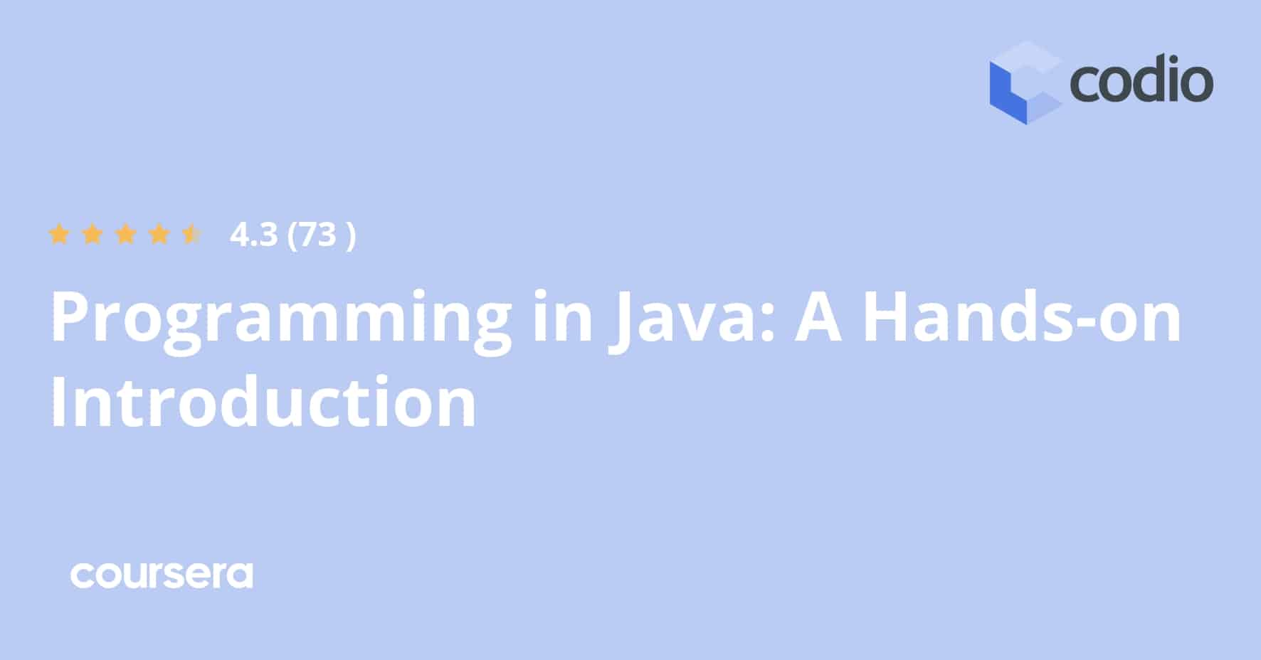 ההתמחות מקצועית מוסמכת ב-Programming in Java: A Hands-on Introduction