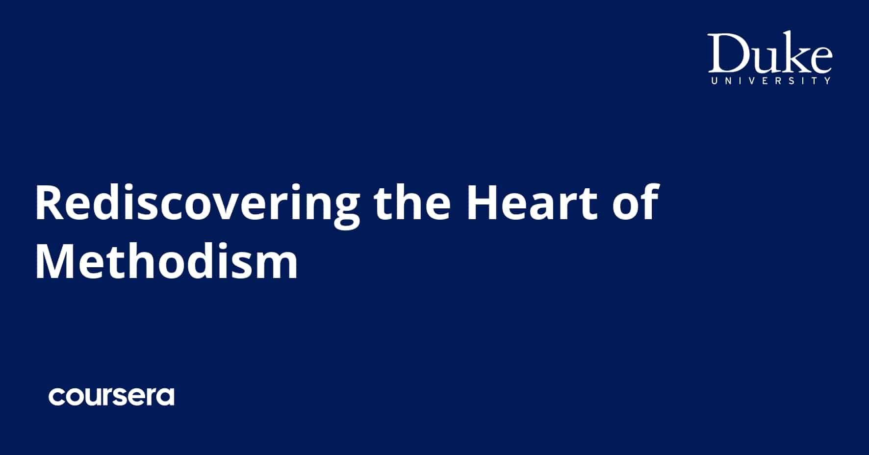 ההתמחות מקצועית מוסמכת של Rediscovering the Heart of Methodism