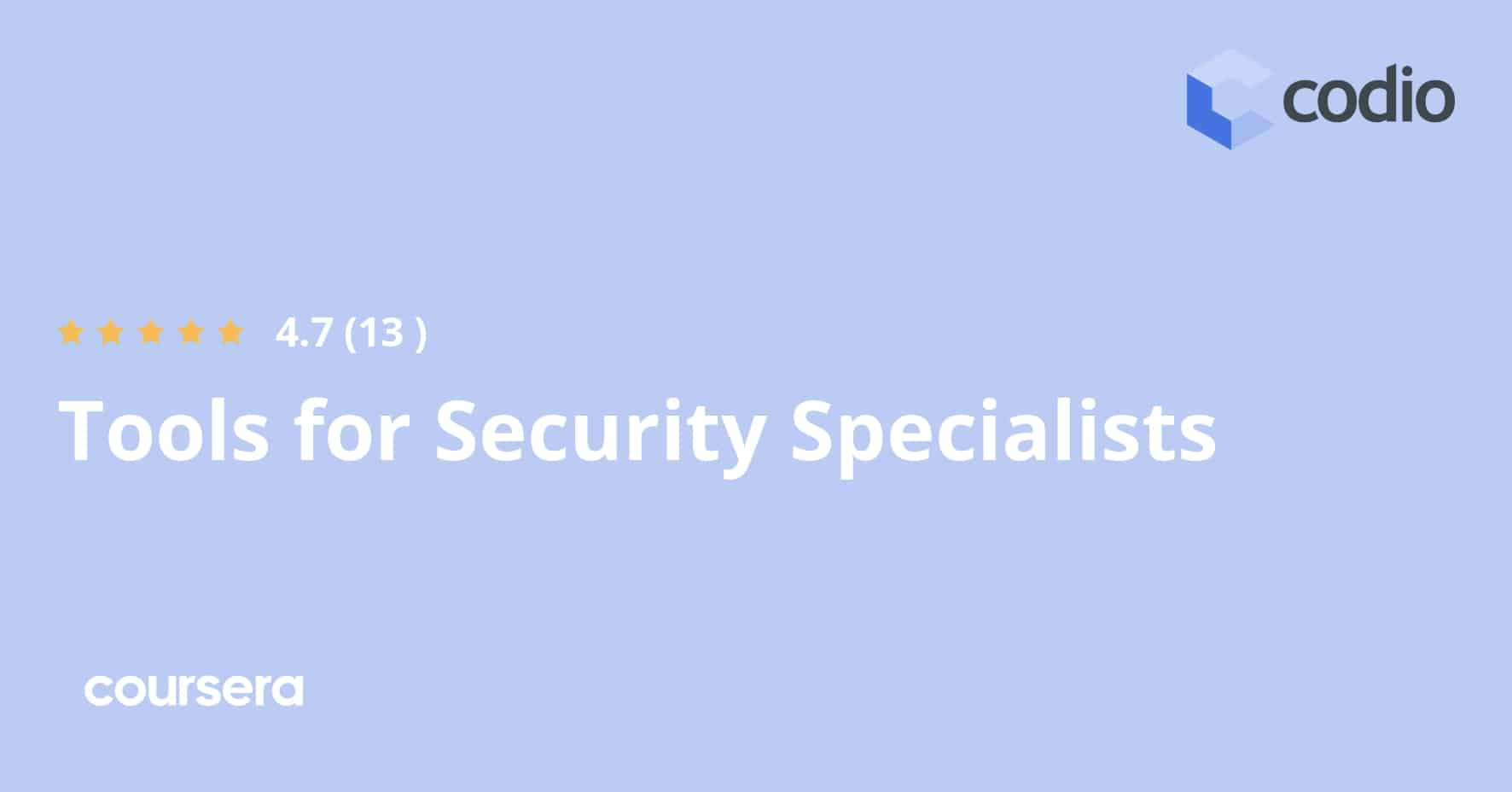 ההתמחות מקצועית מוסמכת של Tools for Security Specialists