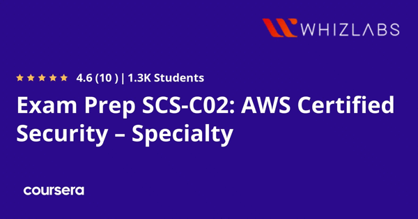 קורס אונליין – תעודה מקצועית מוסמכת באבטחת AWS – Specialty של Amazon, Whizlabs