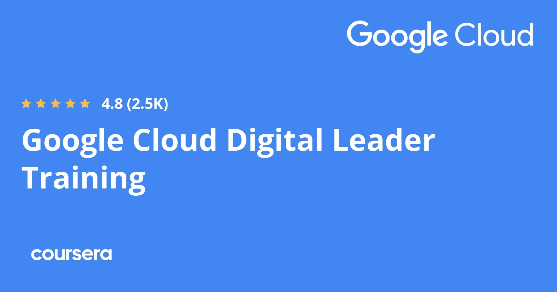 הכשרה לתעודה מקצועית מוסמכת של Google Cloud Digital Leader