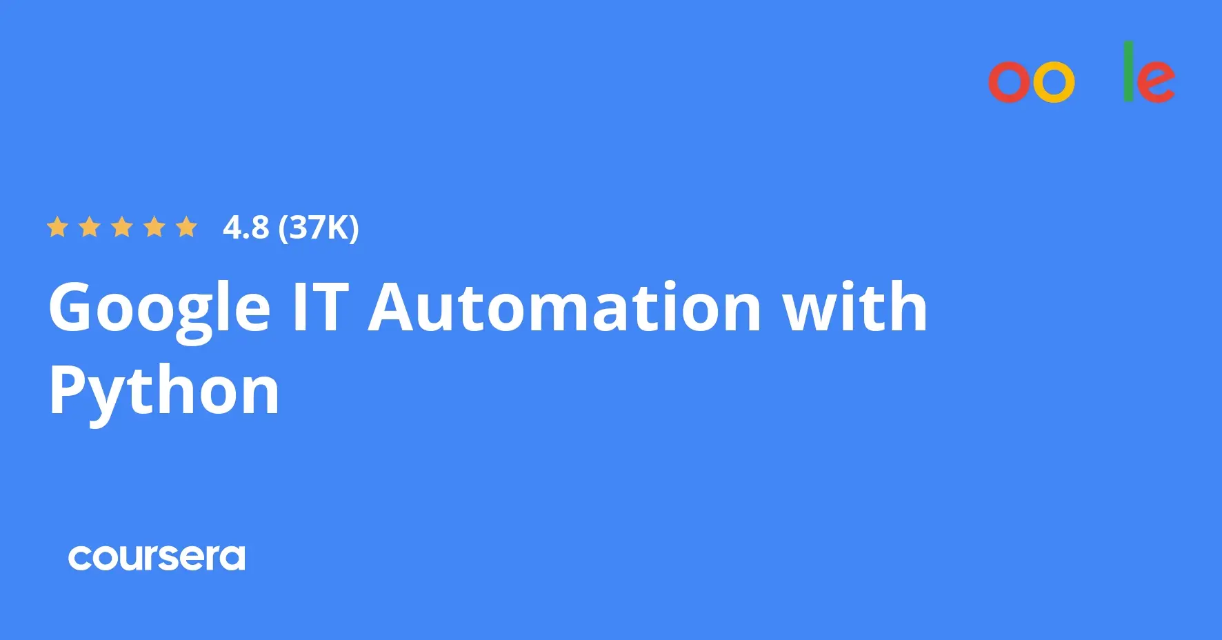 הכשרה מקצועית מוסמכת של Google IT Automation with Python