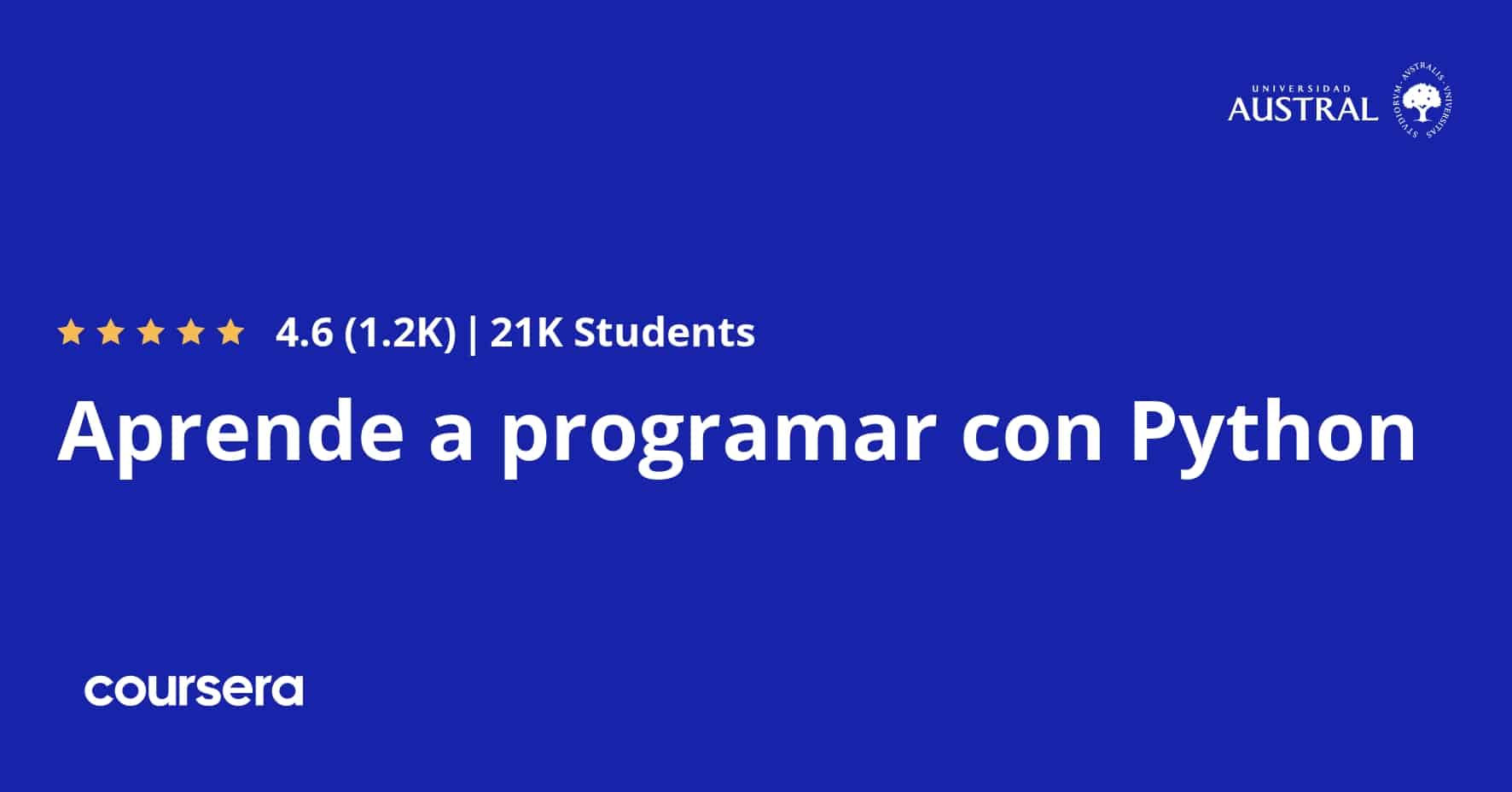 התמחות מקצועית מוסמכת: Aprende a programar con Python - Google