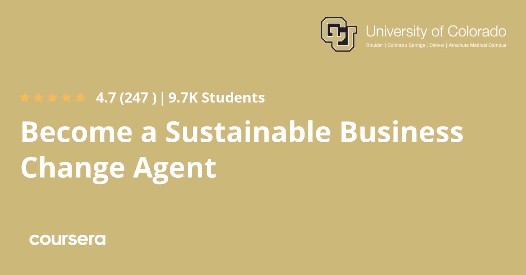 התמחות מקצועית מוסמכת: Become a Sustainable Business Change Agent, offered by Google