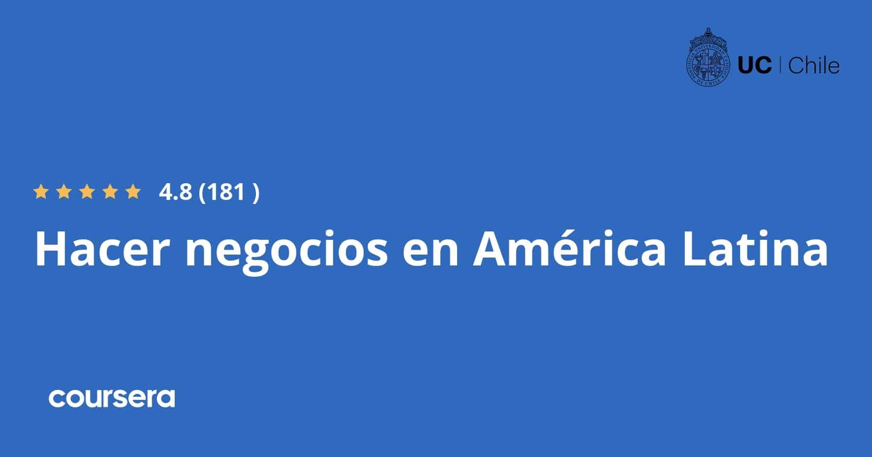 התמחות מקצועית מוסמכת Hacer negocios en América Latina - Coursera