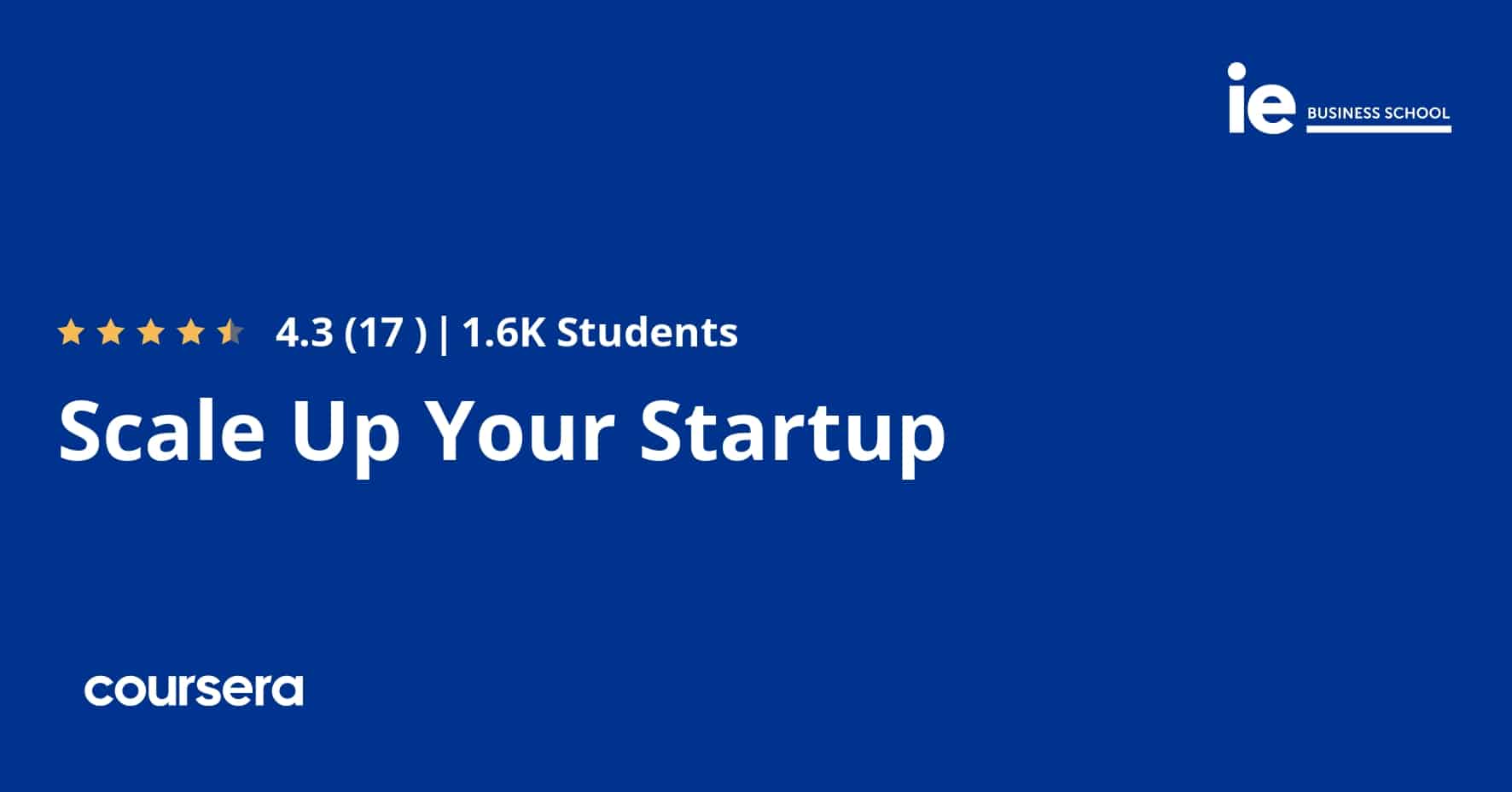 התמחות מקצועית מוסמכת Scale Up Your Startup על ידי Google