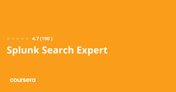 קורס אונליין – תעודה מקצועית מוסמכת ב-Splunk Search Expert של Splunk Inc.