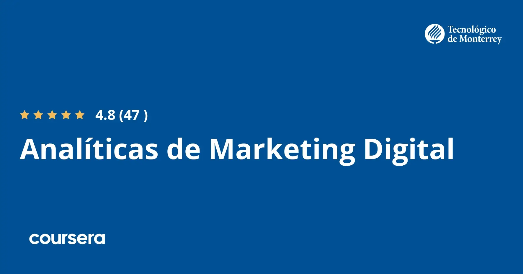 התמחות מקצועית מוסמכת ב-Analíticas de Marketing Digital מאת Google