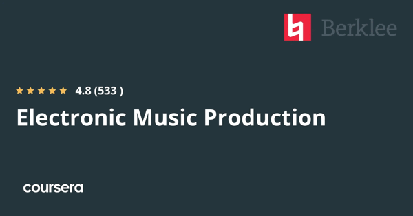 קורס אונליין – תעודה מקצועית מוסמכת ב-Electronic Music Production של Google,Berklee