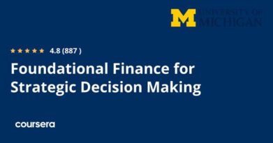 התמחות מקצועית מוסמכת ב-Foundational Finance for Strategic Decision Making