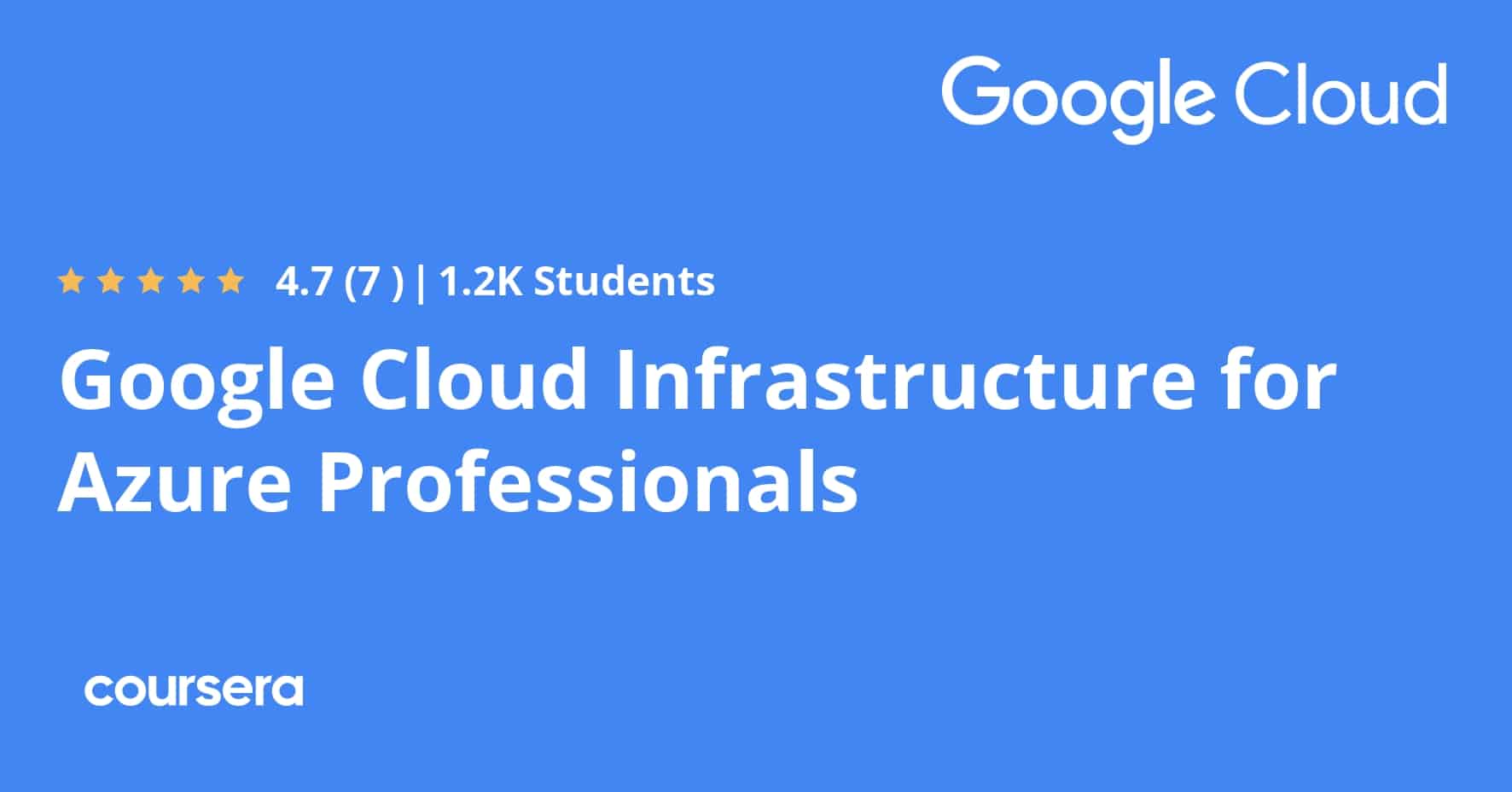 התמחות מקצועית מוסמכת ב-Google Cloud Infrastructure עבור מקצוענים ב-Azure