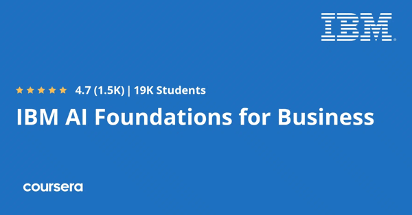 קורס אונליין – תעודה מקצועית מוסמכת ב-IBM AI Foundations for Business של IBM