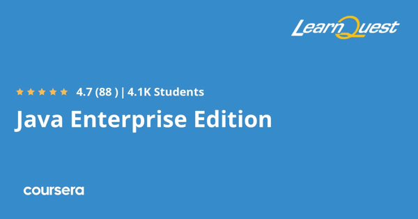 קורס אונליין – תעודה מקצועית מוסמכת ב-Java Enterprise Edition של LearnQuest University