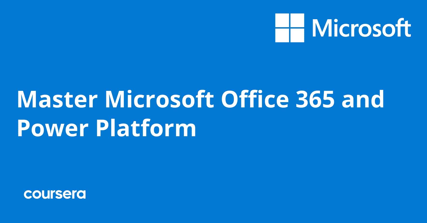 התמחות מקצועית מוסמכת ב-Master Microsoft Office 365 and Power Platform