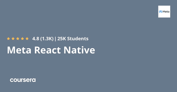 קורס אונליין – תעודה מקצועית מוסמכת בReact Native של מכון Meta