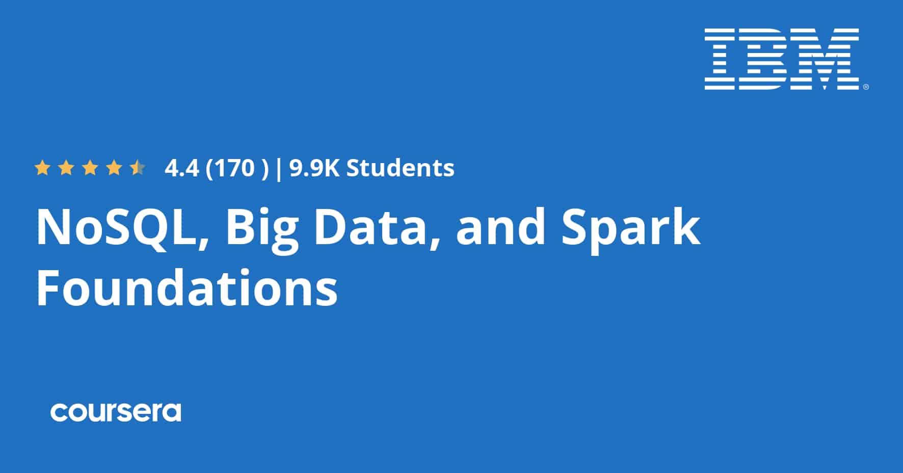 התמחות מקצועית מוסמכת ב-NoSQL, Big Data, and Spark Foundations