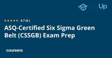 התמחות מקצועית מוסמכת בהכנה למבחן ASQ-Certified Six Sigma Green Belt (CSSGB)