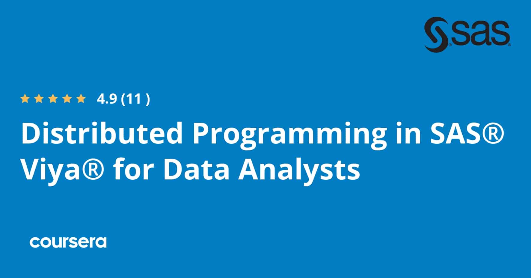התמחות מקצועית מוסמכת בתכנות מפוזר ב-SAS® Viya® עבור מנתחי נתונים