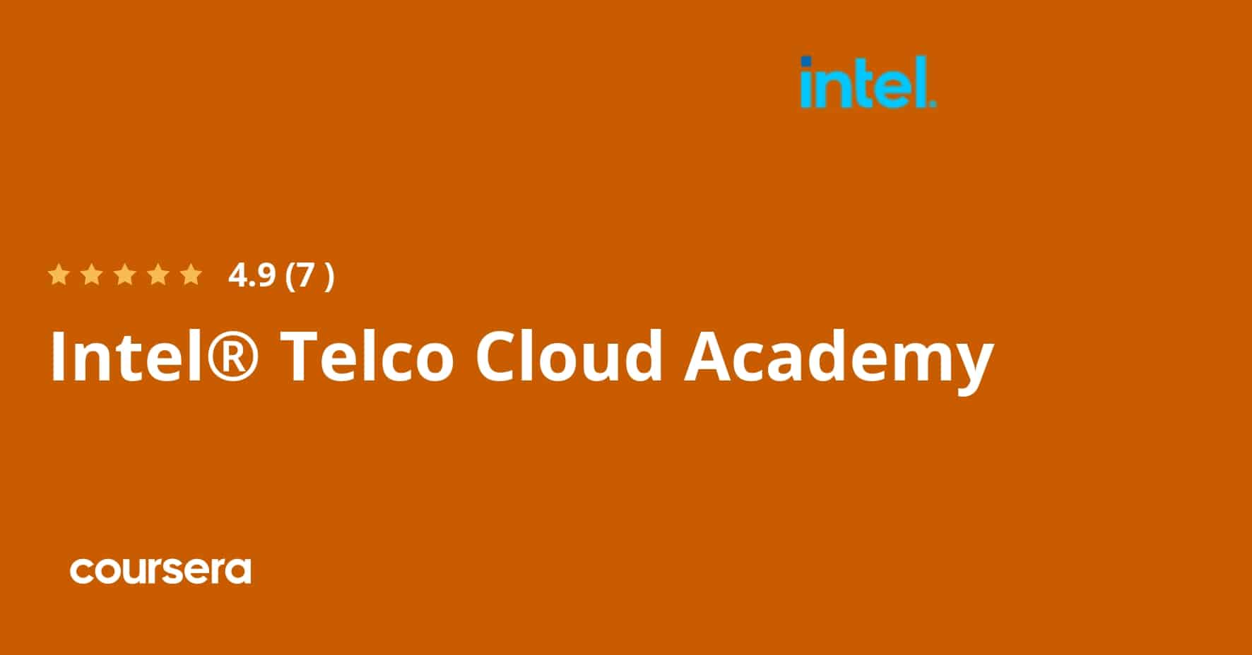 התמחות מקצועית מוסמכת של Intel® Telco Cloud Academy