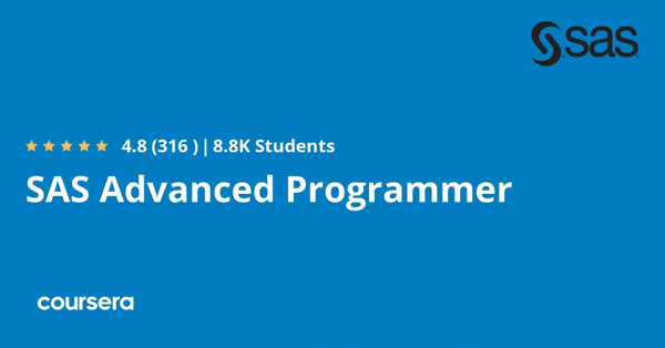 קורס אונליין – תעודה מקצועית מוסמכת בSAS Advanced Programmer של SAS