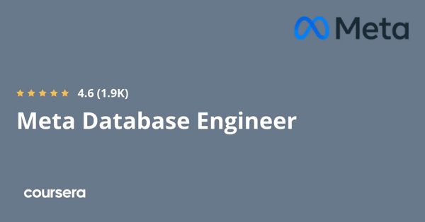 קורס אונליין – תעודה מקצועית מוסמכת בMeta Database Engineer של האוניברסיטה של Google