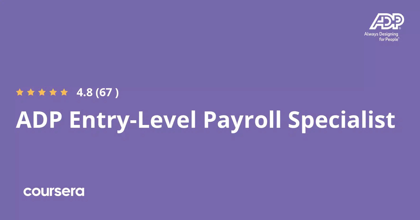 תעודה מקצועית מוסמכת של ADP Entry-Level Payroll Specialist