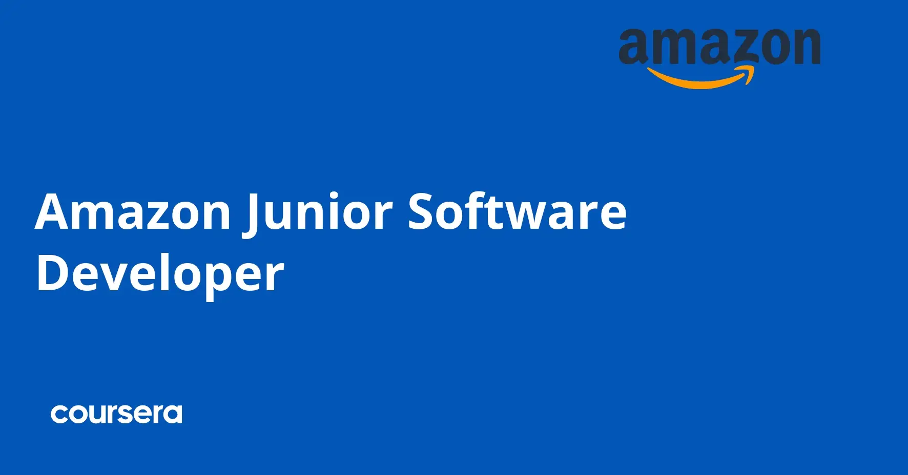 תעודה מקצועית מוסמכת של Amazon למפתחי תוכנה Junior