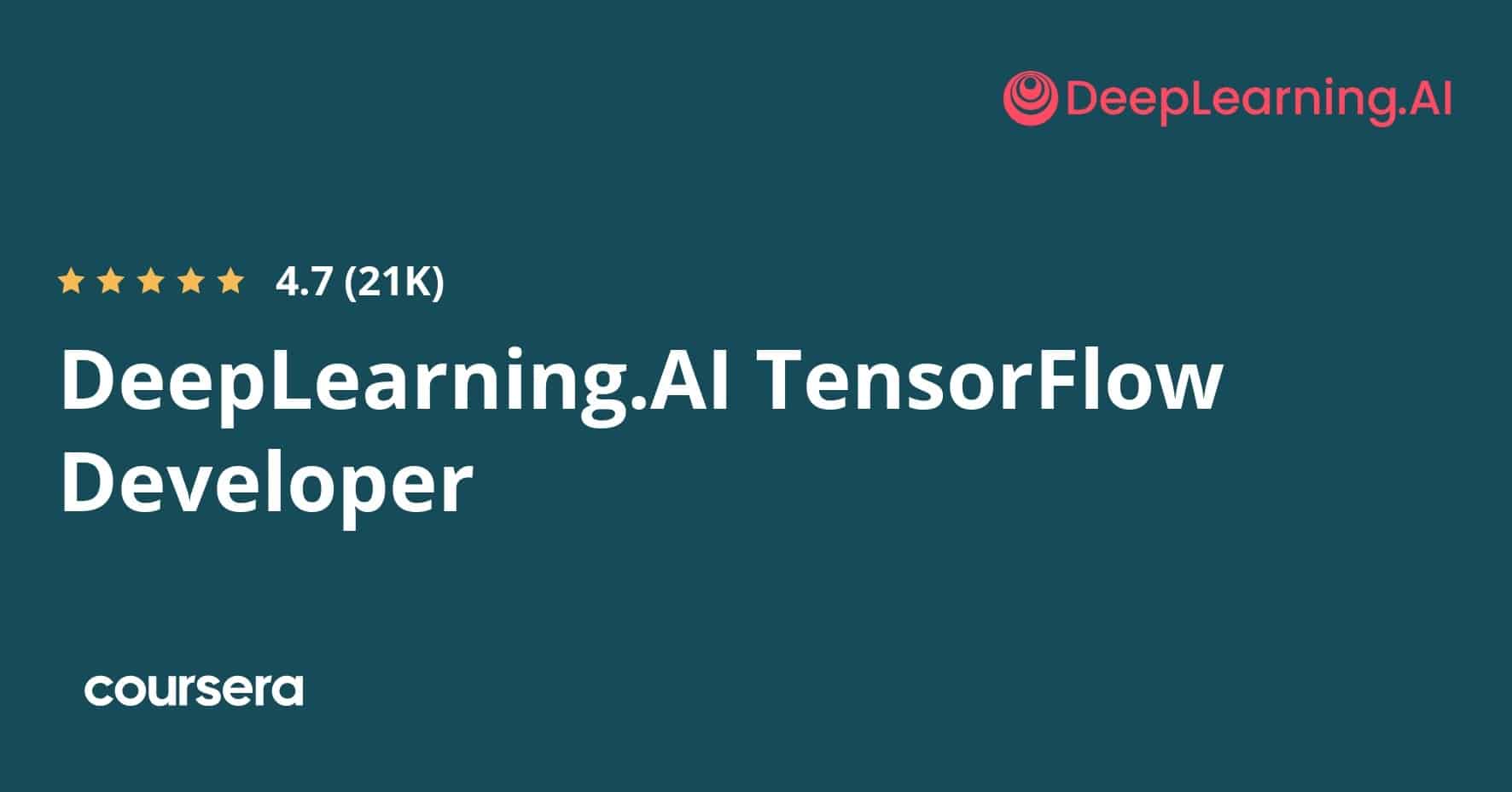 תעודה מקצועית מוסמכת של DeepLearning.AI מפתח TensorFlow