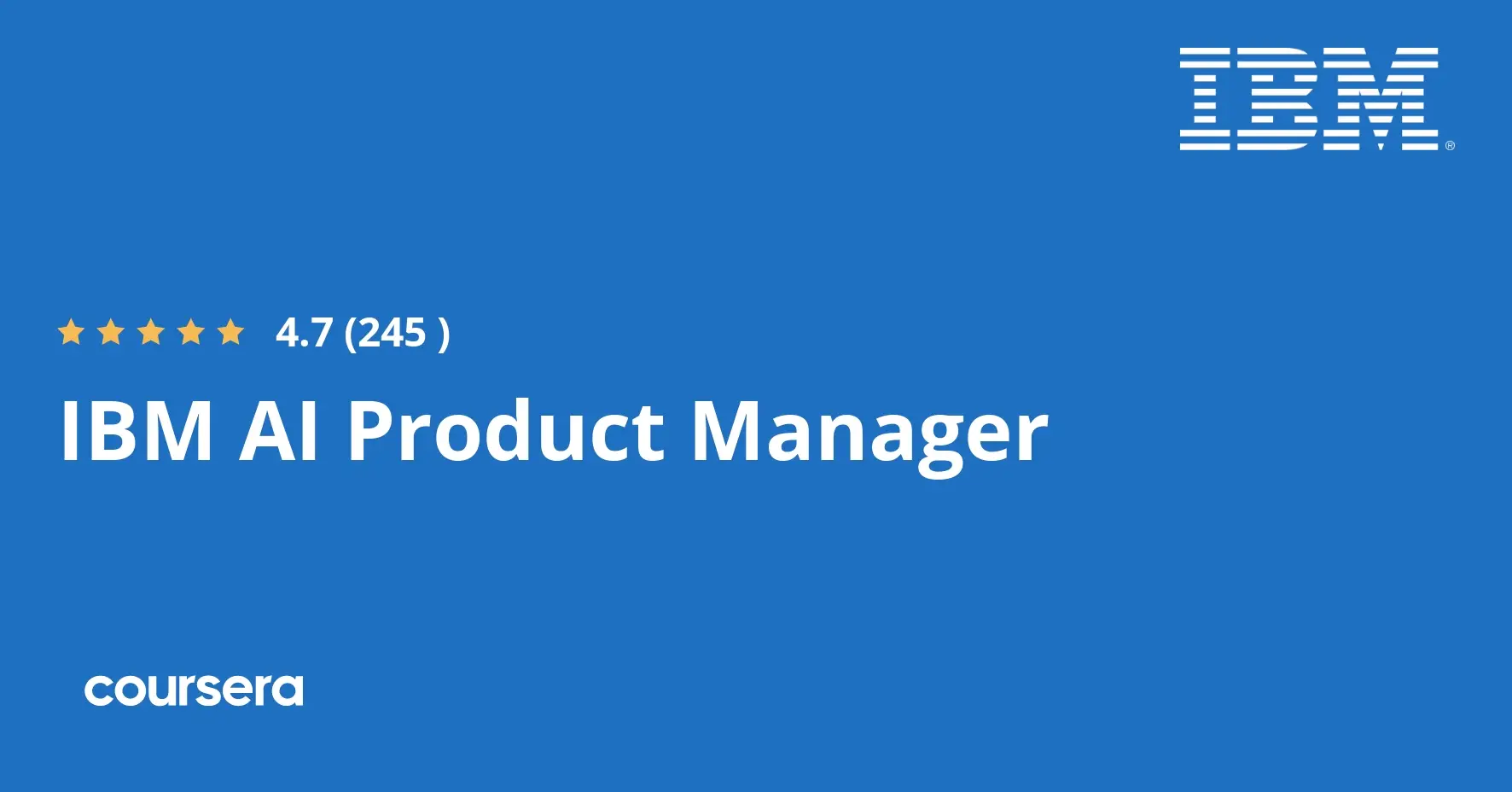 תעודה מקצועית מוסמכת של IBM AI Product Manager