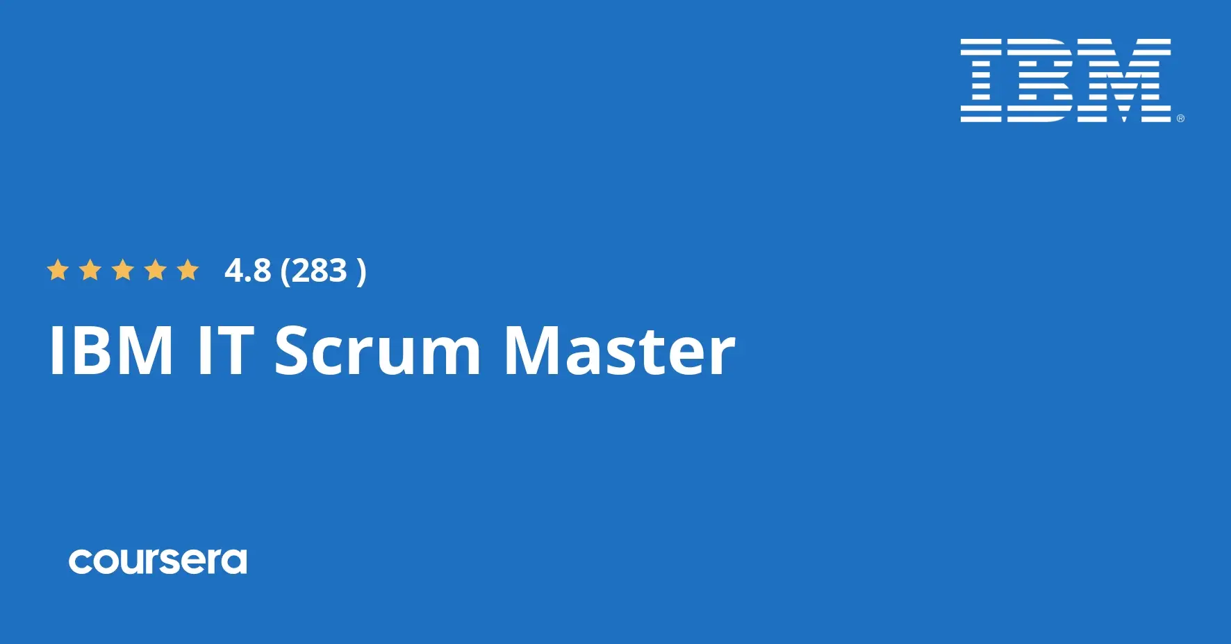 תעודה מקצועית מוסמכת של IBM IT Scrum Master