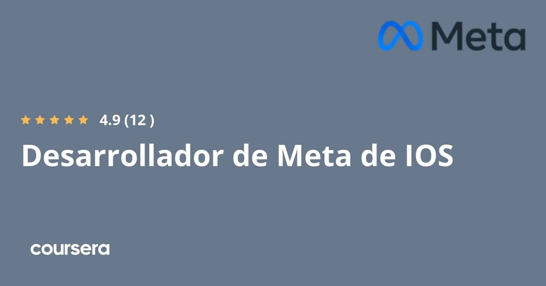 תעודה מקצועית מוסמכת של Meta - Desarrollador de Meta de IOS