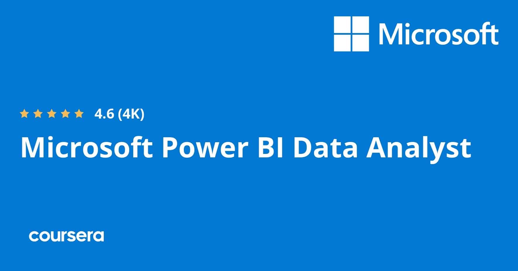 תעודה מקצועית מוסמכת של Microsoft Power BI Data Analyst