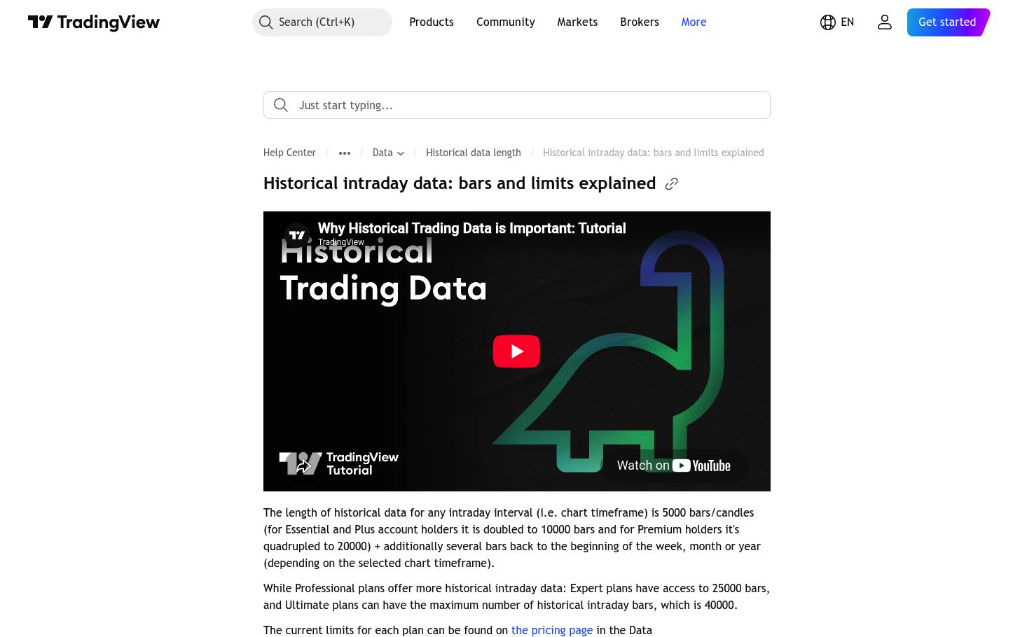 כמה היסטוריה יש בגרף של TradingView — ומה זה אומר לבדיקה אחורה 9 מגבלות הנתונים התוך-יומיים לפי סוג המנוי