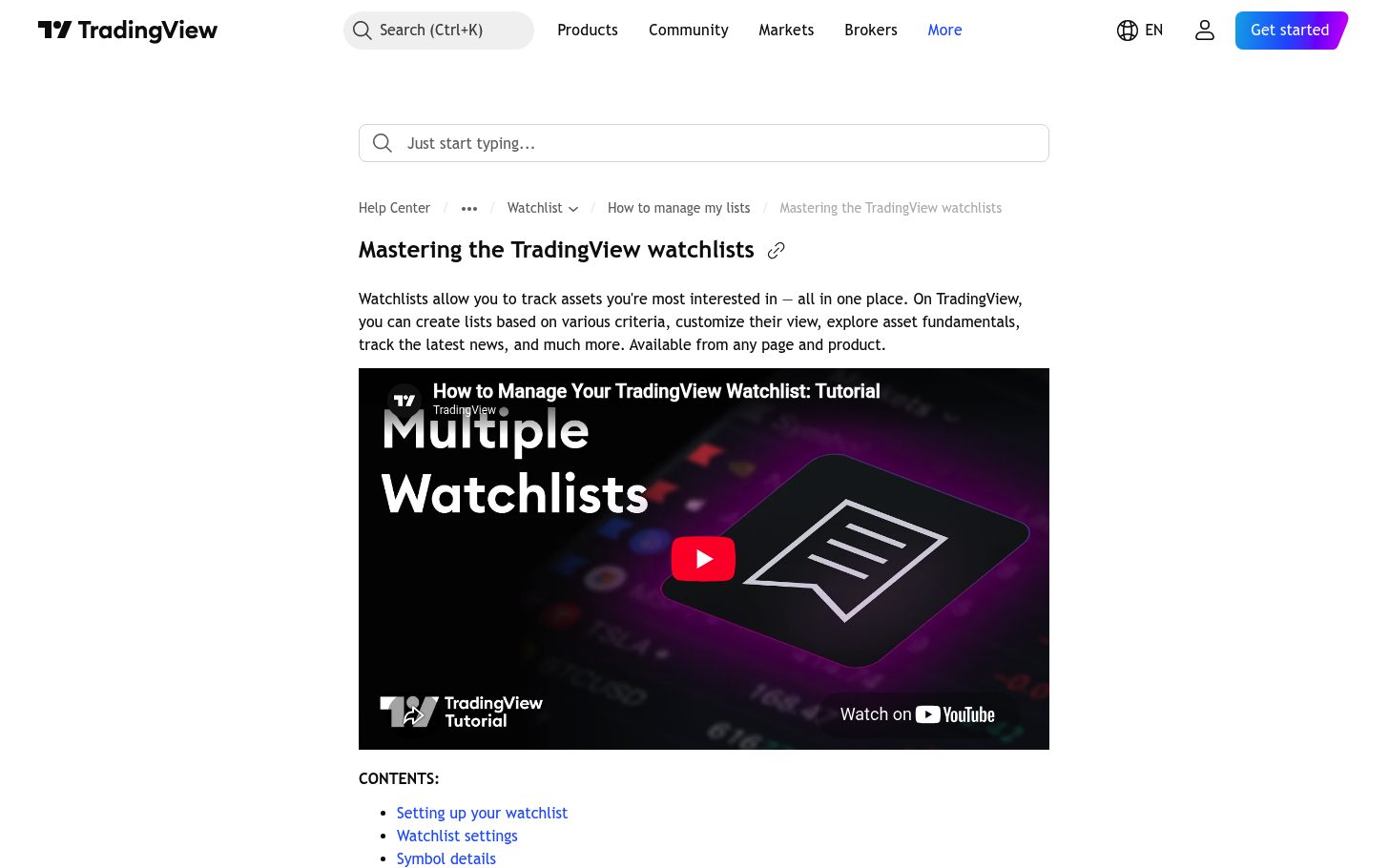 מה החשבון החינמי של TradingView לא נותן — התקרות שנתקלים בהן בפועל 8 המדריך הרשמי לרשימות המעקב