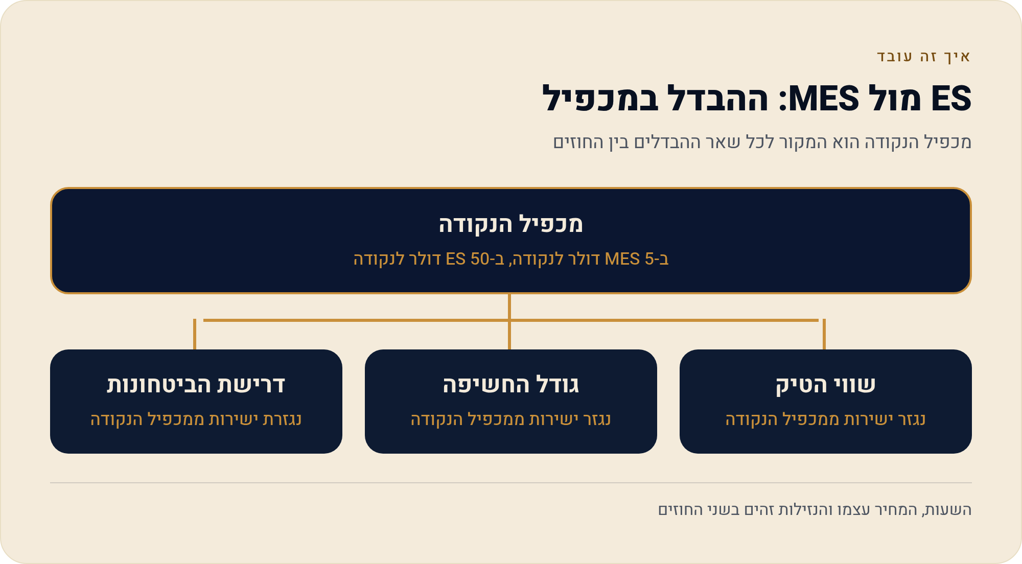 חוזי מיקרו — הדלת הקטנה לשוק הגדול 1 מכפיל הנקודה הוא המקור לכל שאר ההבדלים בין החוזים