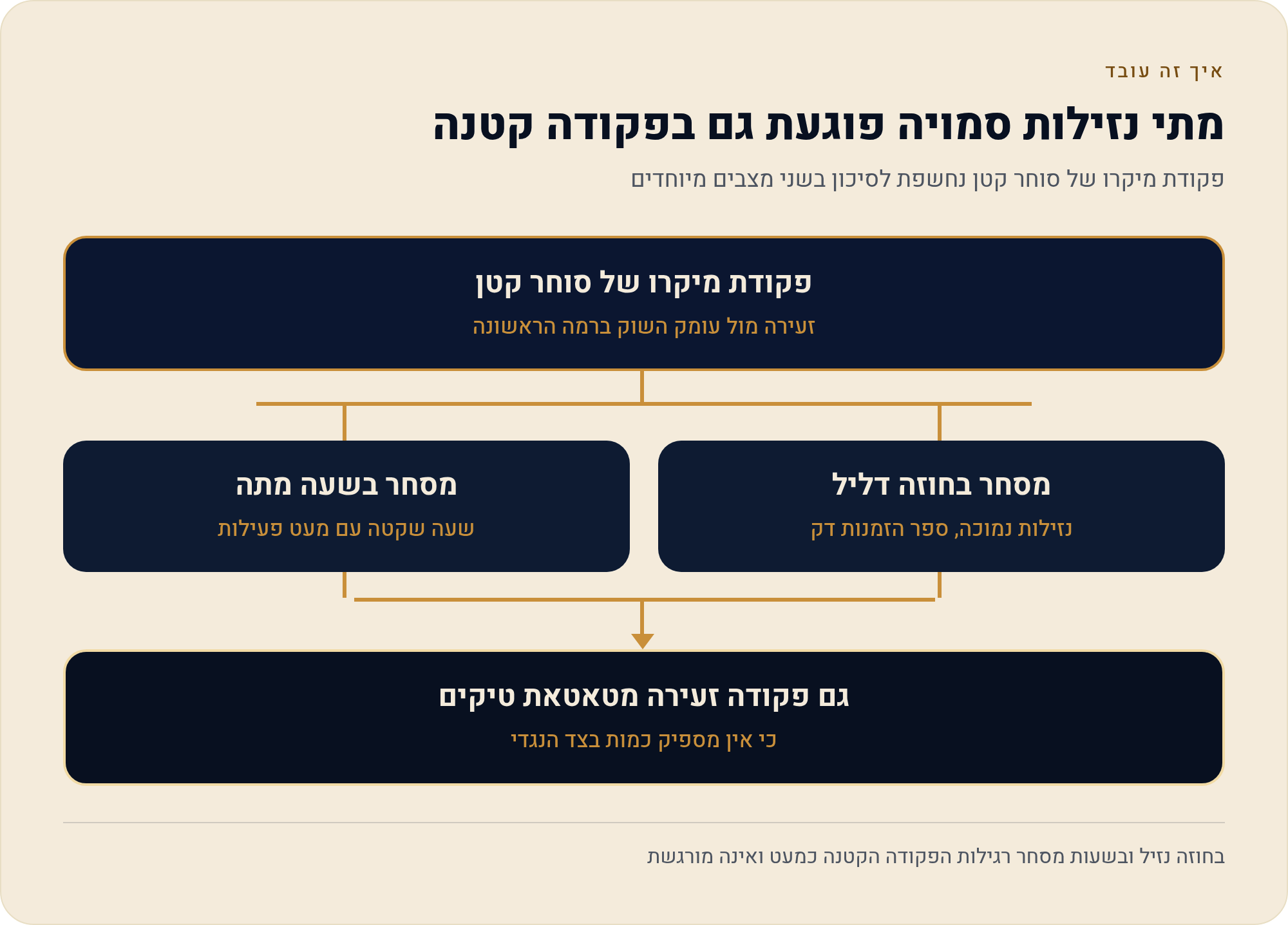 ניהול סליפג׳ מהמחיר שראיתם למחיר שקיבלתם בפועל 3 פקודת מיקרו של סוחר קטן נחשפת לסיכון בשני מצבים מיוחדים