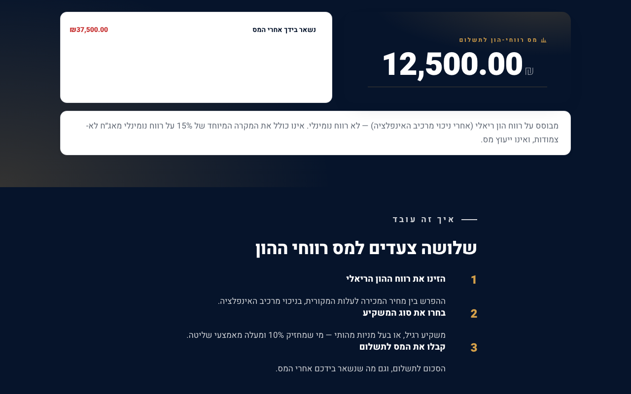 מקבלים את האומדן