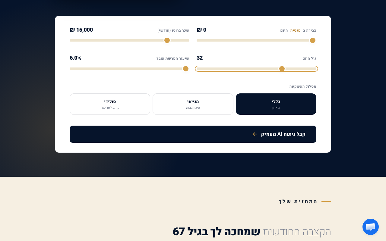 בחירת מסלול השקעה