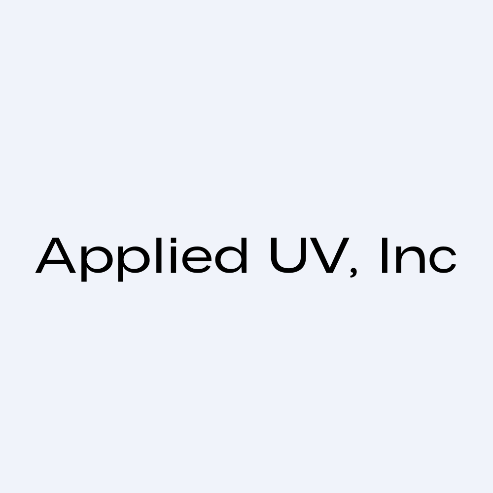 מניית Applied UV (AUVI) 1 לוגו Applied UV Inc